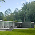 Modern glass home design, right side