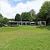 Modern glass home design, far view
