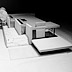 Contemporary glass house, model